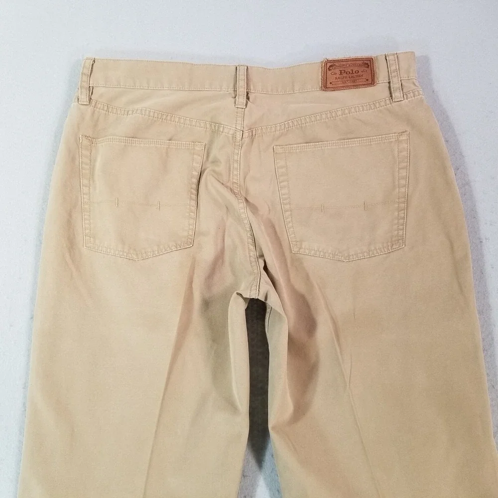 Polo Ralph Lauren jeans men's 36x32 brown relaxed fit straight denim pants